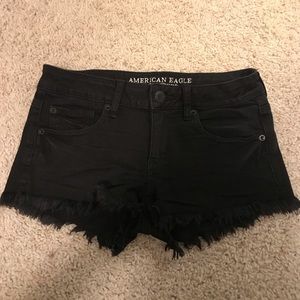 American Eagle Black Jean Shorts